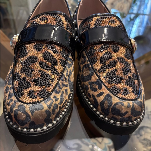 Betsy Johnson Braylon Leopard Print Loafers Size 9 - Picture 6 of 8